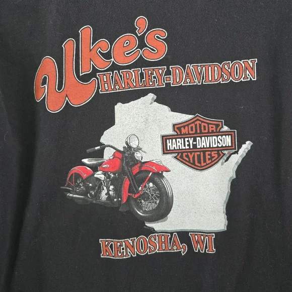 Vintage Harley Davidson Shirt Mens L Joker Clown Flames Long Sleeve 90s y2k * Re